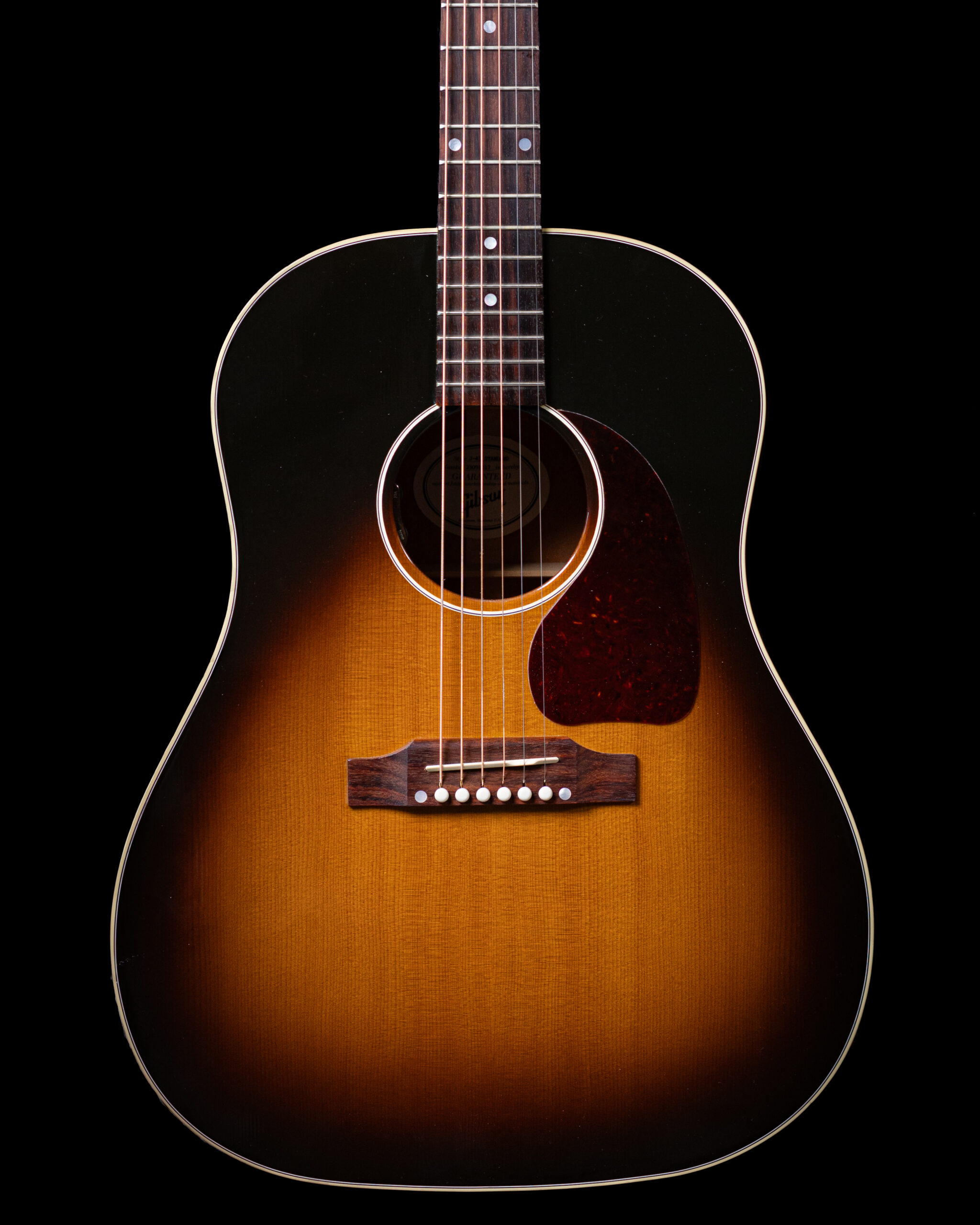 Gibson J-45 Standard サンバースト Violão Gibson J-45 Standard Vintage Sunburst Bordo Destro Vintage